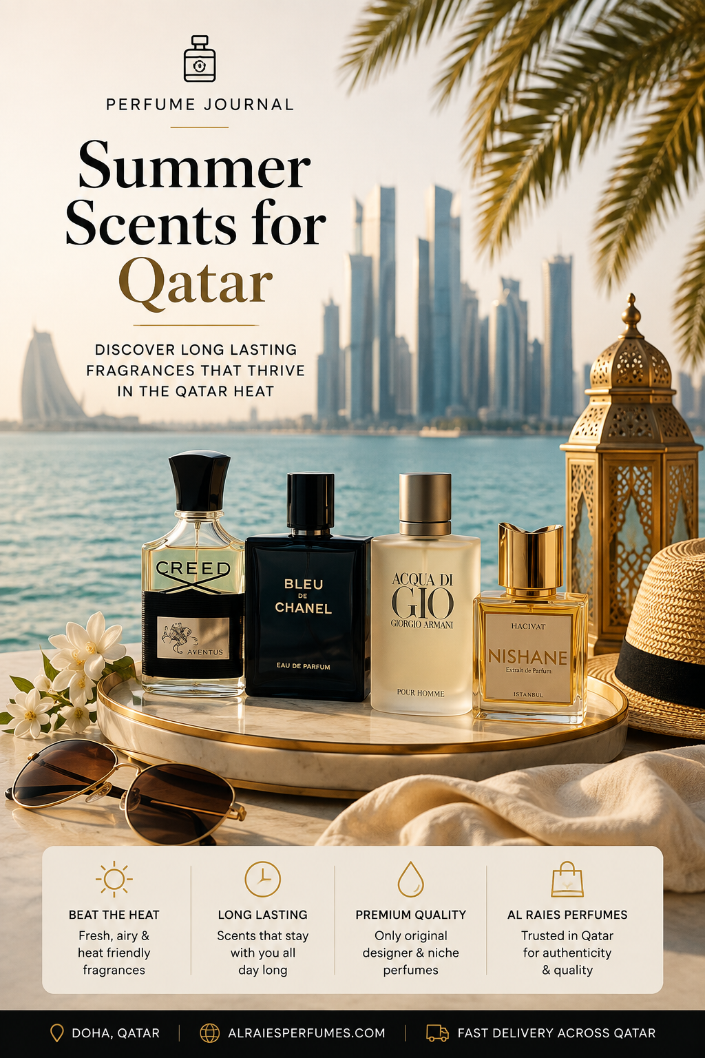 Best Summer Perfumes in Qatar for Long Lasting Freshness