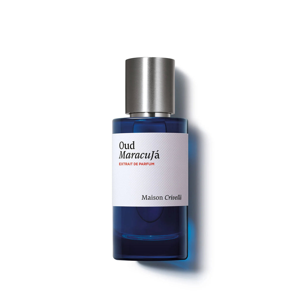 Maison Crivelli Oud Maracujá Extrait de Parfum 50ML blue perfume bottle | AL RAIES PERFUMES Qatar
