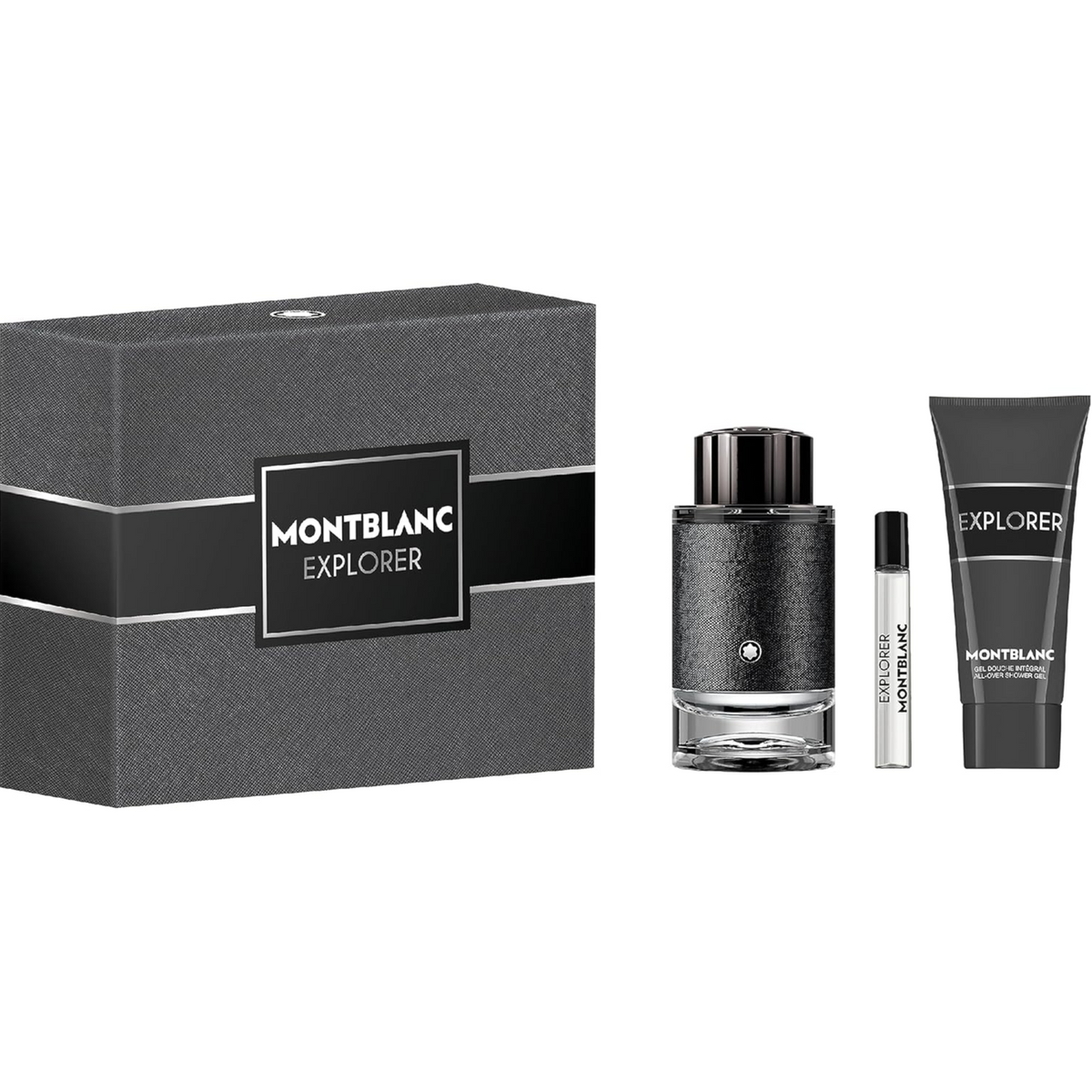 Montblanc Explorer Eau de Parfum Gift Set 100ML with 100ML Shower Gel and 7.5ML Mini Spray in Qatar - Al Raies Perfumes